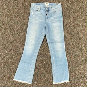 PAIGE Light Blue Flare Jeans